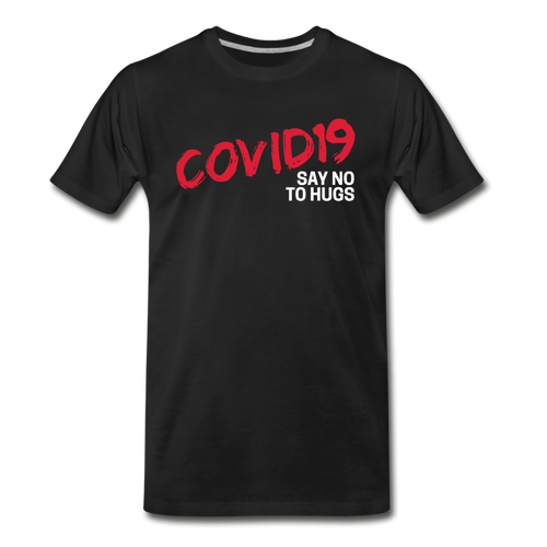 COVID Dare Tee - White Print - black