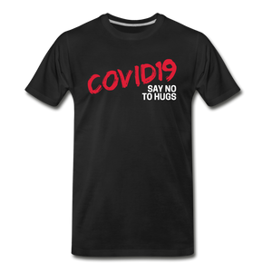 COVID Dare Tee - White Print - black