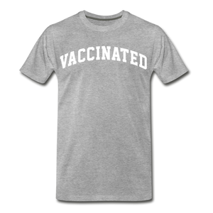 Vaccine Educated Tee - heather gray