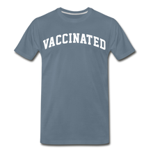 Load image into Gallery viewer, Vaccine Educated Tee - steel blue
