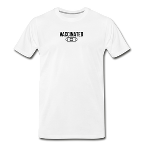 Vaccinated Tee - white