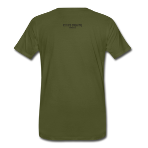 Vaccinated Tee - olive green