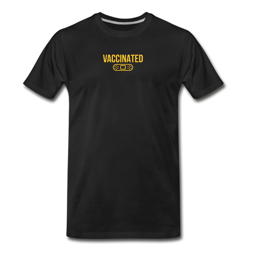 Vaccinated Tee - black