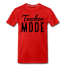 Load image into Gallery viewer, Teacher Mode Tee | Black Print - red
