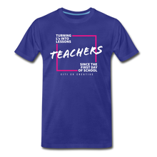 Load image into Gallery viewer, L&#39;s into Lessons Tee - royal blue
