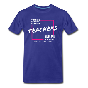 L's into Lessons Tee - royal blue