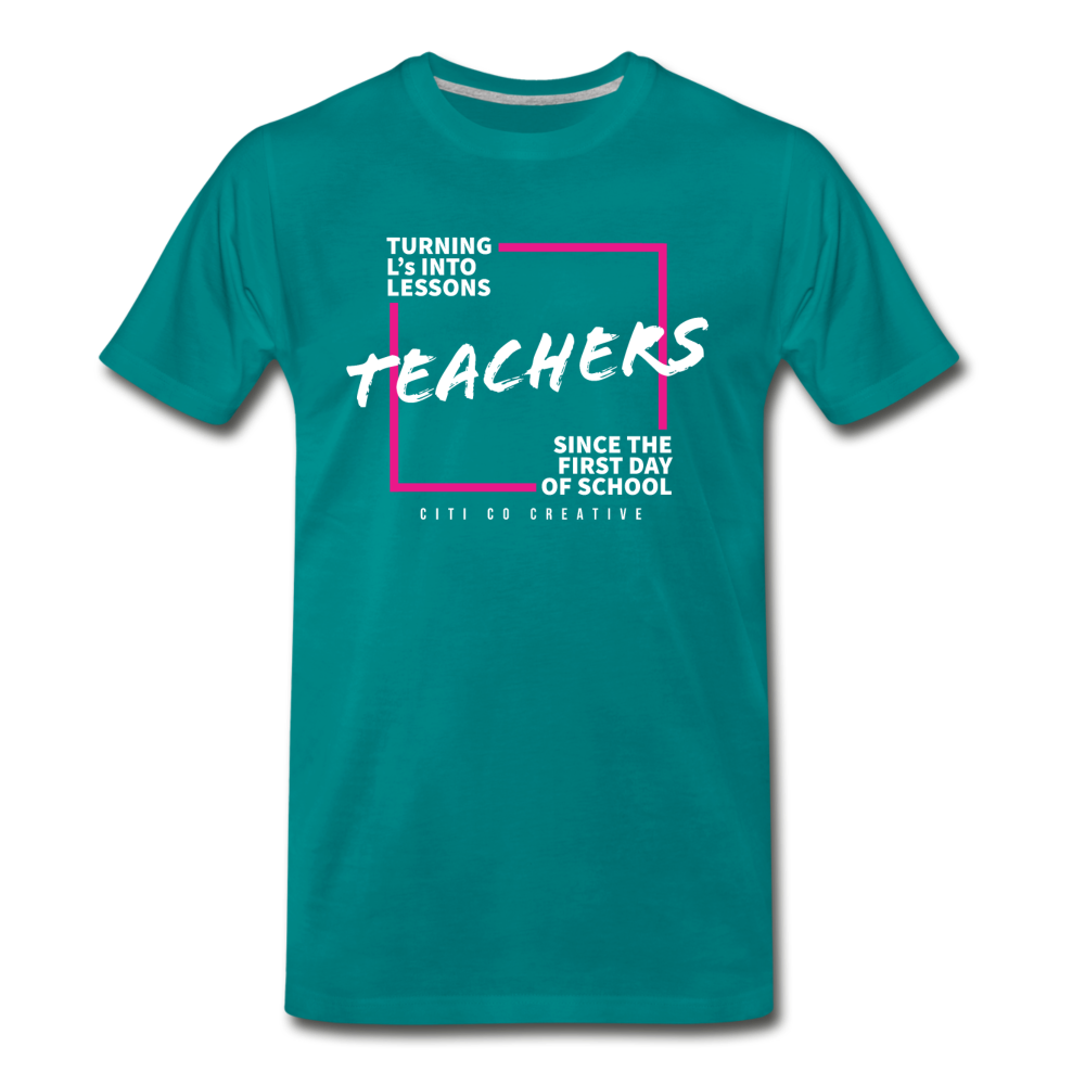 L's into Lessons Tee - teal