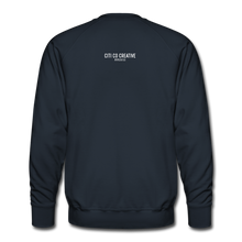 Load image into Gallery viewer, Queers Support Queers Sweatshirt | White Print - navy
