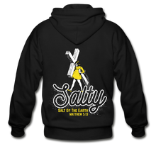 Load image into Gallery viewer, Salty Zip Hoodie - black
