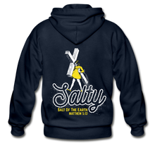 Load image into Gallery viewer, Salty Zip Hoodie - navy
