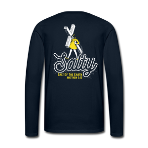 Salty Long Sleeve Tee - deep navy