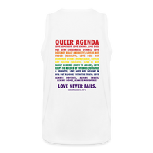 Load image into Gallery viewer, Queer Agenda Classic Tank - Rainbow Print - white
