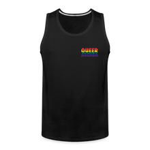 Load image into Gallery viewer, Queer Agenda Classic Tank - Rainbow Print - black
