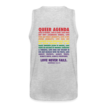 Load image into Gallery viewer, Queer Agenda Classic Tank - Rainbow Print - heather gray
